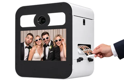 Fotobox-Verleih für Hochzeiten – Box mit Sofortausdruck der Gästefotos